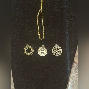 Upcycled Charms with gold and silver toned chains